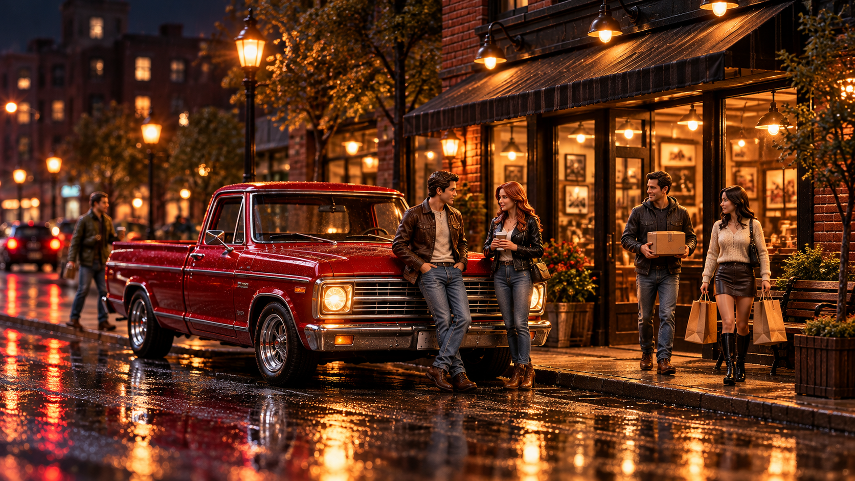 Outlaw Models miniature garage community scene
